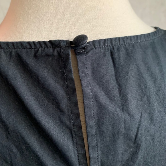 NEW Madewell Rickrack Cattail Tiered Dress Black M - Picture 5 of 10